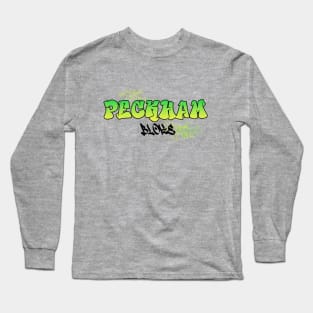 Peckham Bloke I Graffiti Design I Neon Colors Long Sleeve T-Shirt